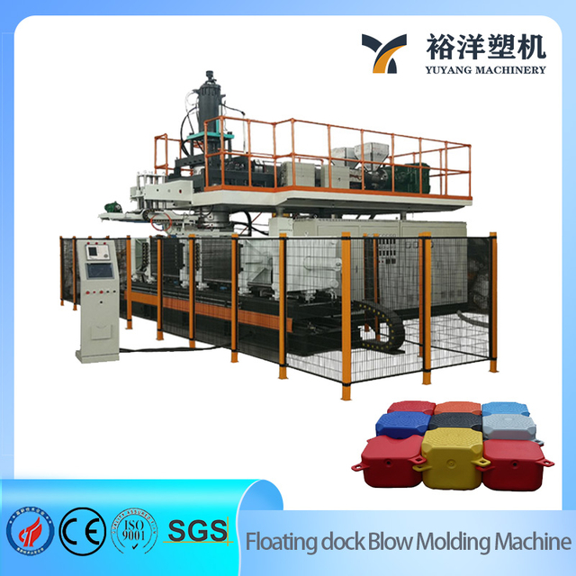 Machine de moulage par soufflage en plastique industrielle professionnelle de pont de quai de bateau du HDPE 3000L